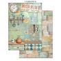Preview: Stamperia - Papier, Aufkleber & Stanzteile "Furry Friends" Junk Journal Backgrounds,Stickers,Cut-Outs