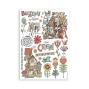 Preview: Stamperia - Washi Papier "Furry Friends" Washi Pad 14,8x21cm - 8 Bogen