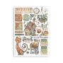 Preview: Stamperia - Washi Papier "Furry Friends" Washi Pad 14,8x21cm - 8 Bogen