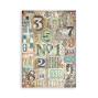 Preview: Stamperia - Washi Papier "Furry Friends" Washi Pad 14,8x21cm - 8 Bogen