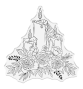 Preview: Crafters Companion - Stempelset & Stanzschablone "Rose Candles" Stamp & Dies
