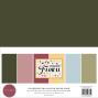 Preview: Carta Bella - Cardstock "Pressed Floral" Coordinating Solids Paper Pack 12x12 Inch - 6 Bogen