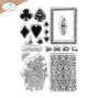 Preview: Elizabeth Craft Designs - Stempelset "Playing Card Collage" Clear Stamps
