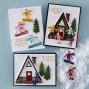 Preview: Spellbinders - Prägefolder & Stanzschablone "Ski-son's Greetings Bundle" Embossingfolder & Dies by Simon Hurley