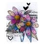 Preview: Spellbinders - Stempelset & Stanzschablone "Sculpted Scripted Floral" Clear Stamps & Dies