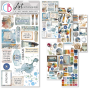 Preview: Ciao Bella - Aufkleber "An Artist Journey" Transparent Adhesive Sheets 4,72x10,23 Inch - 5 Bogen