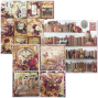 Preview: Ciao Bella - Designpapier "Book Lovers" Deluxe Pearl Copper & Vellum Dual Paper Pack 6x6 Inch - 6 Bogen