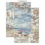 Preview: Stamperia - Papier, Aufkleber & Stanzteile "Silent Sea" Junk Journal Backgrounds,Stickers,Cut-Outs