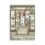 Preview: Stamperia - Washi Papier "Herbarium Silvae" Washi Pad 14,8x21cm - 8 Bogen