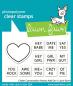Preview: Lawn Fawn - Stempelset "Critter Conversation Hearts" Clear Stamp Add-On