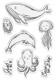 Preview: Crafters Companion - Stempelset & Stanzschablone "Ocean Friends" Stamp & Dies