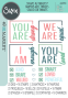Preview: Sizzix - Stanzschablone & Stempelset "Affirmations" Thinlits Craft Dies & Clear Stamps by 49 and Market