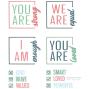 Preview: Sizzix - Stanzschablone & Stempelset "Affirmations" Thinlits Craft Dies & Clear Stamps by 49 and Market