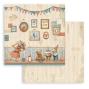 Preview: Stamperia - Designpapier "Family" Paper Pack 8x8 Inch - 10 Bogen