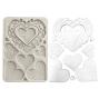 Preview: Stamperia - Gießform A5 "Hearts" Soft Mould 