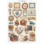 Preview: Stamperia - Papier, Aufkleber & Stanzteile "Family" Junk Journal Backgrounds,Stickers,Cut-Outs