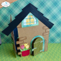 Preview: Elizabeth Craft Designs - Stanzschalone "Dog House Build a Book" Dies