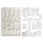 Preview: Stamperia - Gießform A5 "Christmas Socks and Presents" Soft Mould 