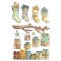 Preview: Stamperia - Gießform A5 "Christmas Socks and Presents" Soft Mould 