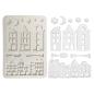 Preview: Stamperia - Gießform A5 "Christmas Village" Soft Mould 