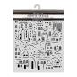 Preview: Stamperia - Schablone 20x25cm "Christmas Village" Stencil