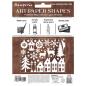 Preview: Stamperia - Stanzteile "Christmas" Paper Cut-outs 15 x 26 cm / 5.91 x 10.24 inch