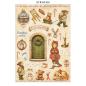 Preview: Stamperia - Papier, Aufkleber & Stanzteile "Silent Night" Junk Journal Backgrounds,Stickers,Cut-Outs