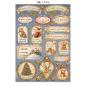 Preview: Stamperia - Papier, Aufkleber & Stanzteile "Silent Night" Junk Journal Backgrounds,Stickers,Cut-Outs