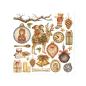 Preview: Stamperia - Transfer Aufkleber "Silent Night" Rub-On Kit