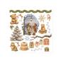Preview: Stamperia - Transfer Aufkleber "Silent Night" Rub-On Kit