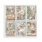 Preview: Stamperia - Designpapier "White Christmas by Cristina Radovan" Maxi Paper Pack 8x8 Inch - 22 Bogen