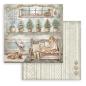 Preview: Stamperia - Designpapier "White Christmas by Cristina Radovan" Paper Pack 8x8 Inch - 10 Bogen