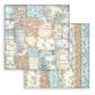 Preview: Stamperia - Designpapier "White Christmas Background Selection by Cristina Radovan" Maxi Paper Pack 8x8 Inch - 10 Bogen