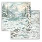 Preview: Stamperia - Designpapier "White Christmas Background Selection by Cristina Radovan" Maxi Paper Pack 8x8 Inch - 10 Bogen
