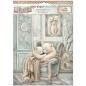 Preview: Stamperia - Decopatch Papier "White Christmas Selection by Cristina Radovan" Decoupage A4 - 6 Bogen  