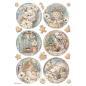 Preview: Stamperia - Decopatch Papier "White Christmas Selection by Cristina Radovan" Decoupage A4 - 6 Bogen  