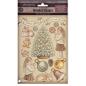 Preview: Stamperia - Holzteile A5 "White Christmas Colored Wooden Shapes by Cristina Radovan" Wooden Shapes