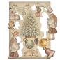 Preview: Stamperia - Holzteile A5 "White Christmas Colored Wooden Shapes by Cristina Radovan" Wooden Shapes