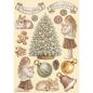 Preview: Stamperia - Holzteile A5 "White Christmas Colored Wooden Shapes by Cristina Radovan" Wooden Shapes