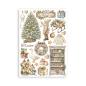 Preview: Stamperia - Washi Papier "White Christmas by Cristina Radovan" Washi Pad 14,8x21cm - 8 Bogen