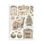 Preview: Stamperia - Washi Papier "White Christmas by Cristina Radovan" Washi Pad 14,8x21cm - 8 Bogen