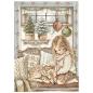 Preview: Stamperia - Decopatch Papier "White Christmas Selection by Cristina Radovan" Decoupage A6 - 8 Bogen  