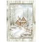 Preview: Stamperia - Decopatch Papier "White Christmas Selection by Cristina Radovan" Decoupage A6 - 8 Bogen  