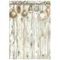 Preview: Stamperia - Decopatch Papier "White Christmas Backgrounds Selection by Cristina Radovan" Decoupage A6 - 8 Bogen  