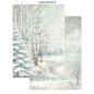 Preview: Stamperia - Papier, Aufkleber & Stanzteile "White Christmas by Cristina Radovan" Junk Journal Backgrounds,Stickers,Cut-Outs