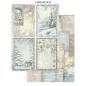 Preview: Stamperia - Papier, Aufkleber & Stanzteile "White Christmas by Cristina Radovan" Junk Journal Backgrounds,Stickers,Cut-Outs
