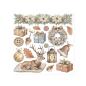 Preview: Stamperia - Transfer Aufkleber "White Christmas by Cristina Radovan" Rub-On Kit