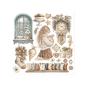 Preview: Stamperia - Transfer Aufkleber "White Christmas by Cristina Radovan" Rub-On Kit