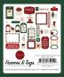 Preview: Carta Bella - Stanzteile & Anhänger "Classic Christmas" Ephemera Frames & Tags