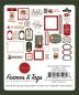 Preview: Carta Bella - Stanzteile & Anhänger "Have A Beary Christmas" Ephemera Frames & Tags